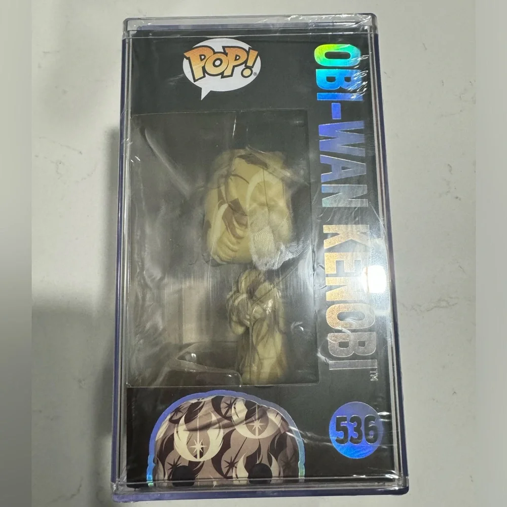 Obi-Wan Kenobi Funko Pop! Star Wars #536 Art Series Protector Case Sealed - Picture 5 of 6